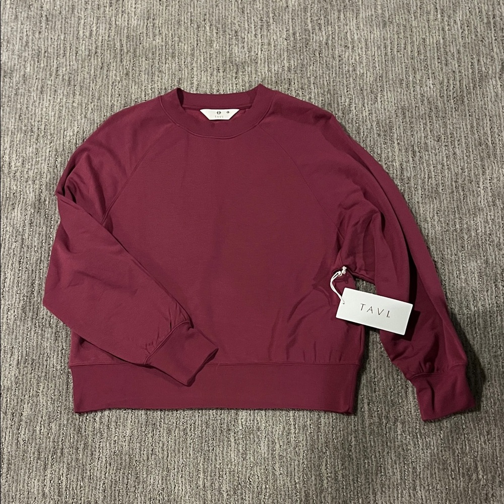 TAVI Women's Plum Crew Neck Sweater